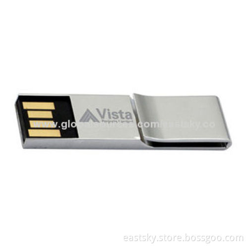 Promotional metal clip USB drive, like a clip, waterproof, dust-proof chipset insertedNew
